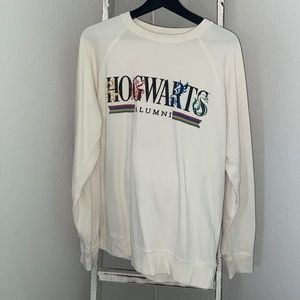 Hogwarts crewneck beige sweater Size Large